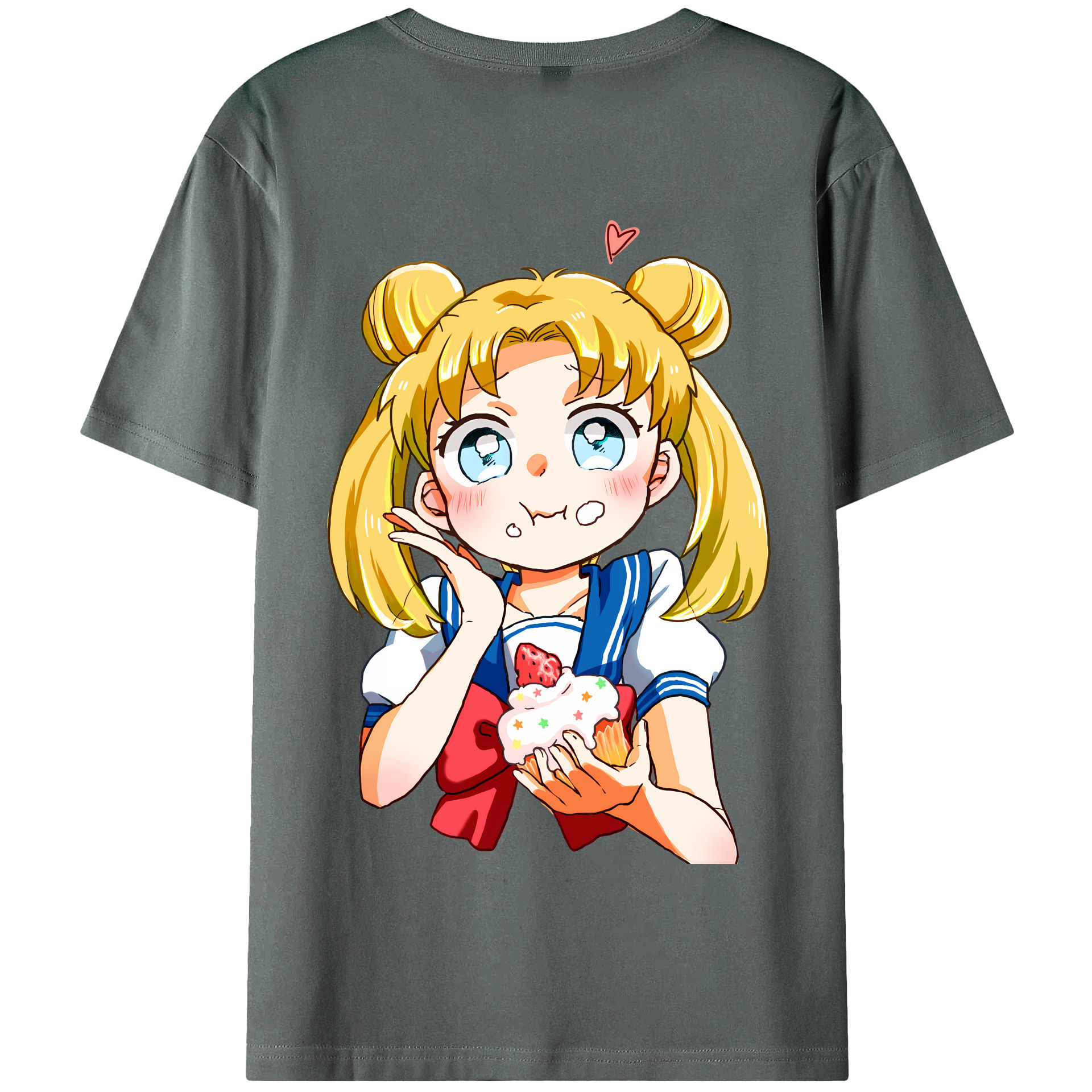 （画像用） 美少女戦士セーラームーン 愛野 美奈子 あいの みなこ Sailor Moon Aino Minako 綿100％半袖Tシャツ（背面プリント）
